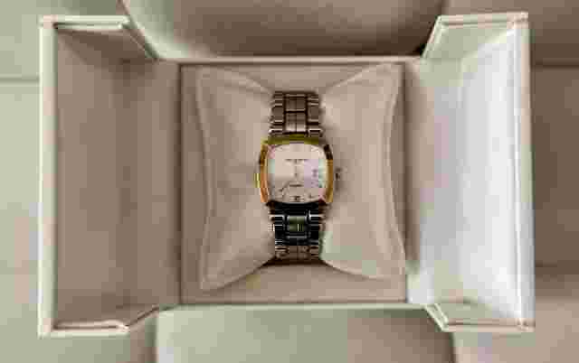 CHRISTIAN BERNARD 2 Tone Sapphire Crystal Watch Ref:5801 Reg.Model PARIS N°2037