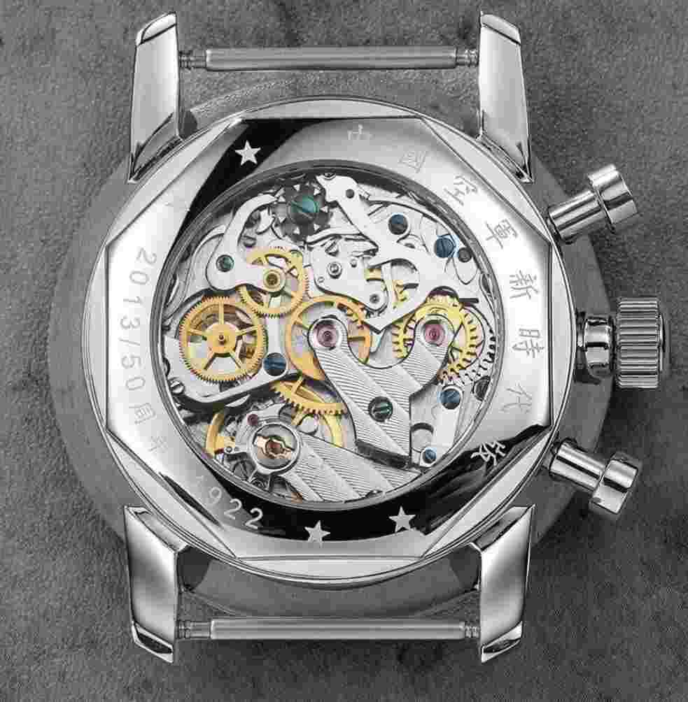 Stunning Blue Panda Seagull 1963  Mechanical Chronograph Watch Sapphire Glass