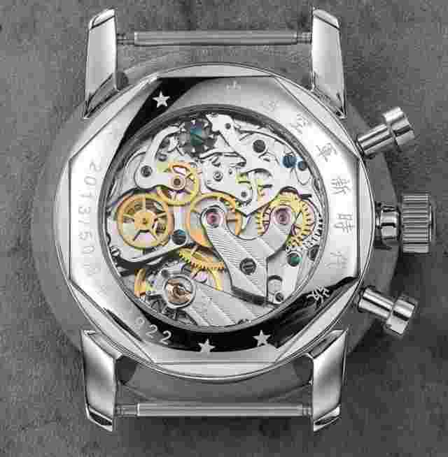 Stunning Blue Panda Seagull 1963  Mechanical Chronograph Watch Sapphire Glass