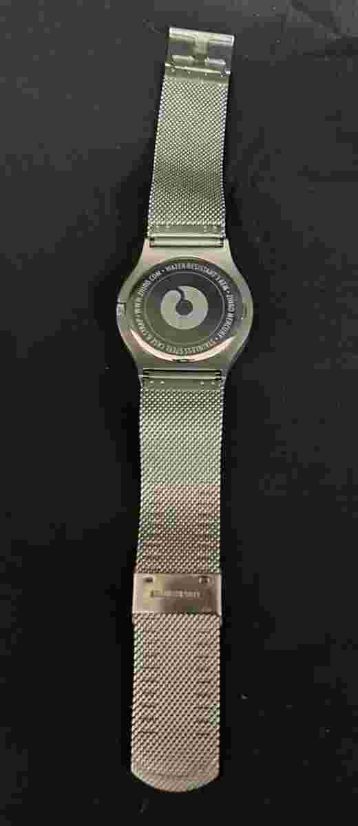 24MM Ziiiro Mercury Unisex Stainless Steel Wrist Watch - Chrome/Blue (TDW027559)