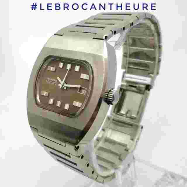 Mortima 36mm 1970S Mécanique Cattin C66 Lebrocantheure Vintage Watch