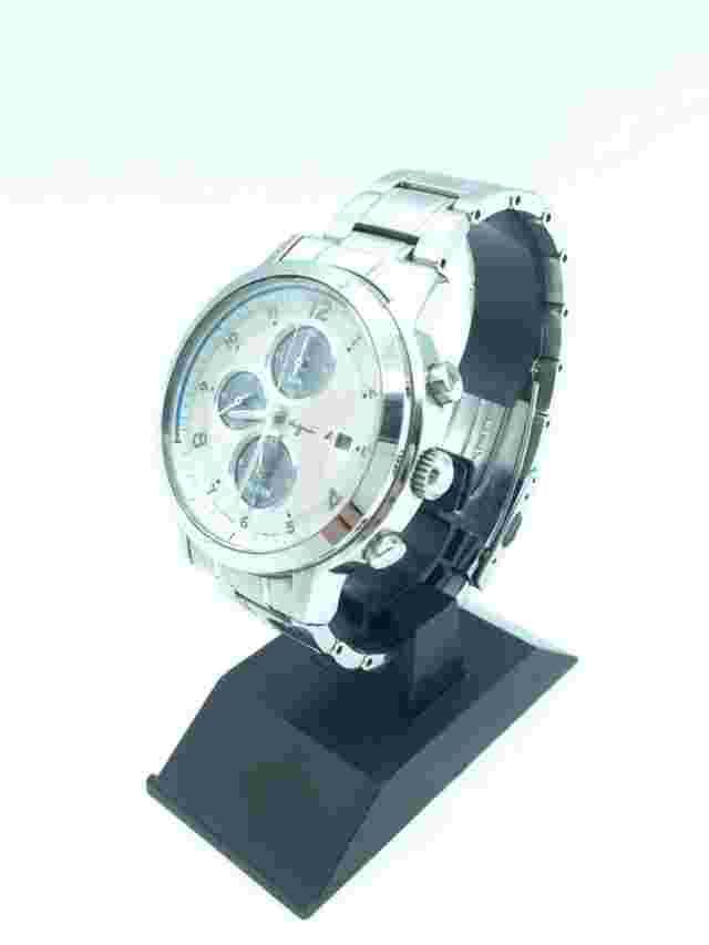agnes b. Solar Analog Watch Stainless Steel Elegant Pink Silver Finish Near