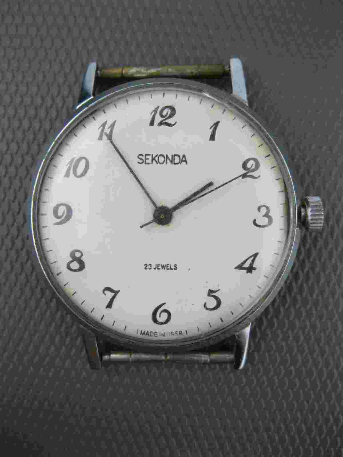Men's Wristwatch SECONDA 23 jewels 2209 mechanical Soviet Union Russian USSR