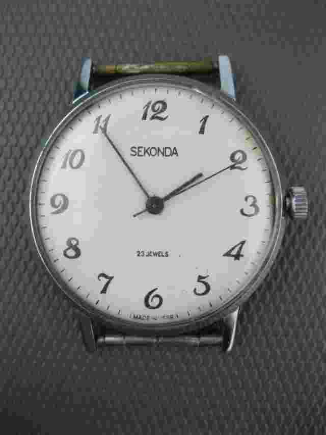 Men's Wristwatch SECONDA 23 jewels 2209 mechanical Soviet Union Russian USSR