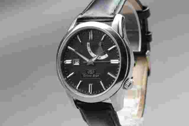 [EXC+5] Orient Star FD0A-C0 Power Reserve AT Black Dial Mens Vintage Watch JAPAN