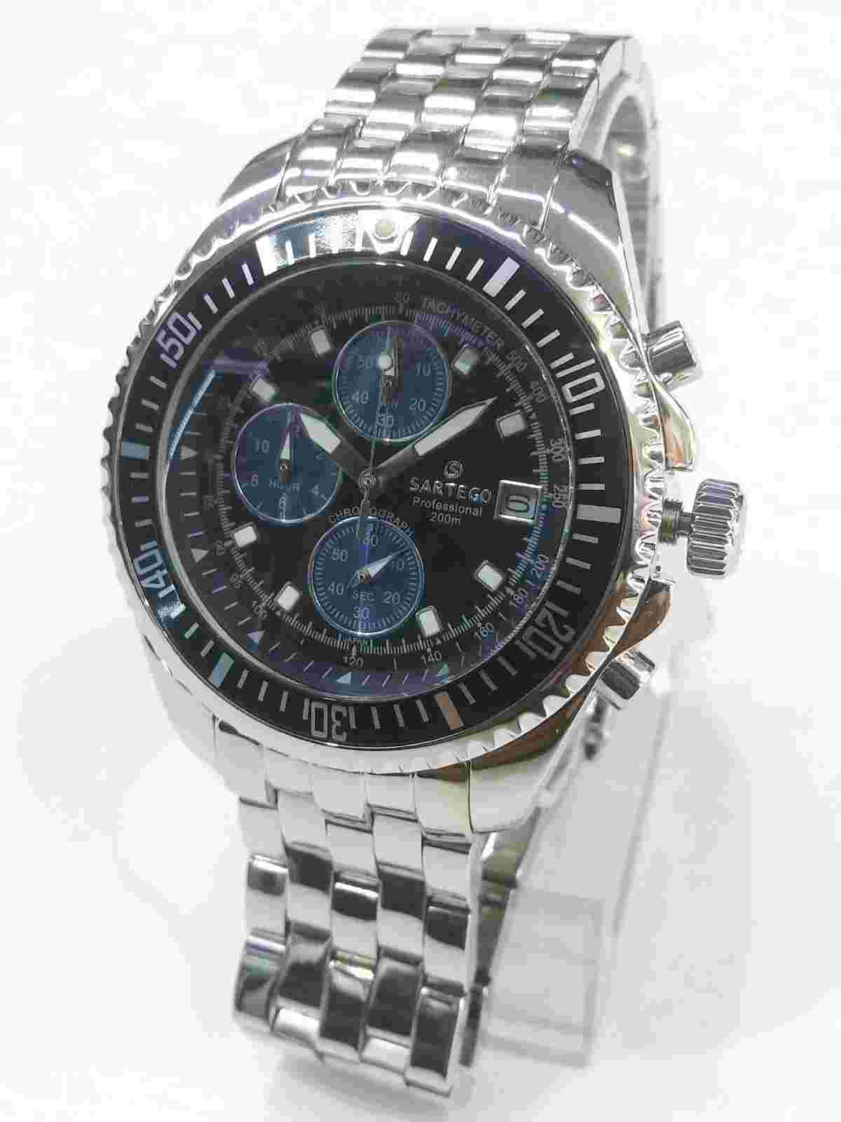 Sartego Ocean Master sports professional Chronograph 200 meter watch SPC41
