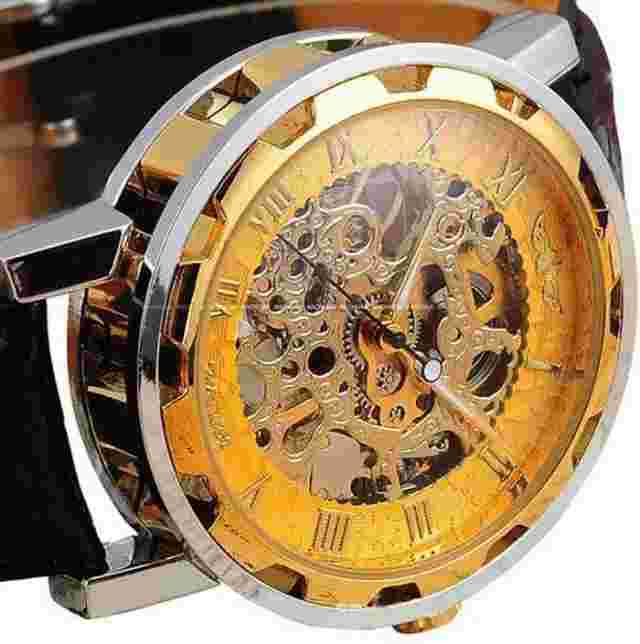 Stunning Winner Luxury Mechanical Skeleton Watch For Men Or Women