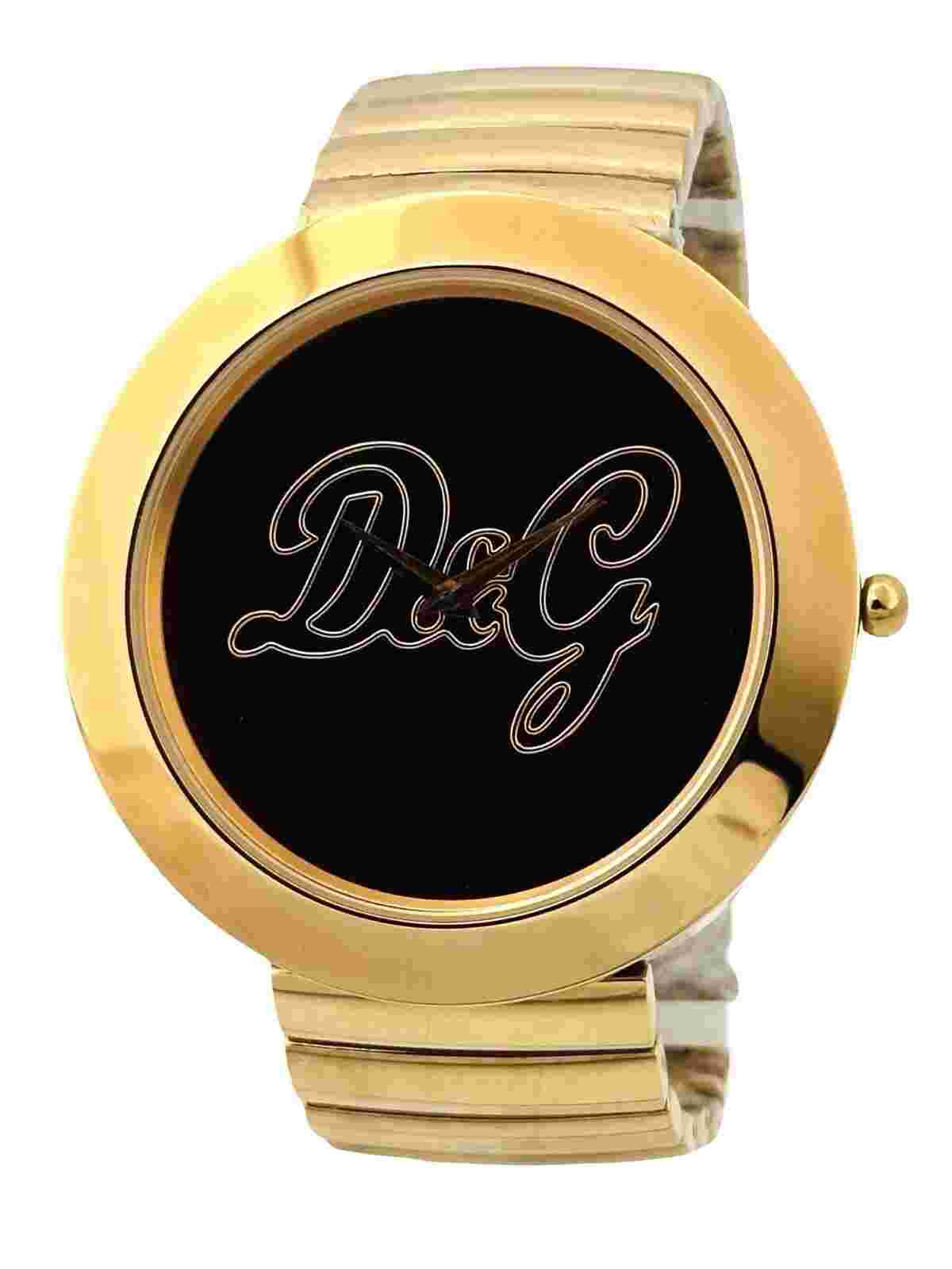 D&G Women's ROCKABILLY DW0282 Rose Gold Tone with Mirror Reflector Dial Watch