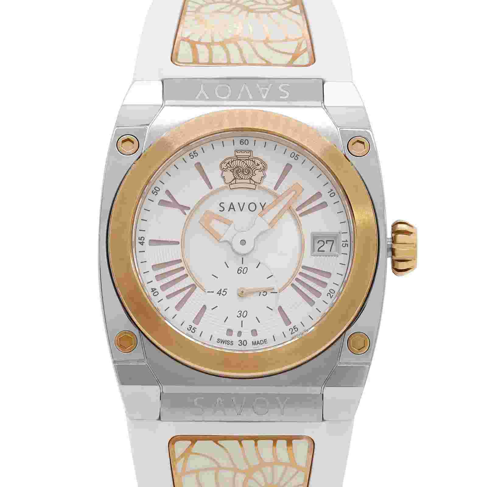 Savoy Icon Light 35mm Steel White Dial Quartz Ladies Watch C1405A.01D.RA12