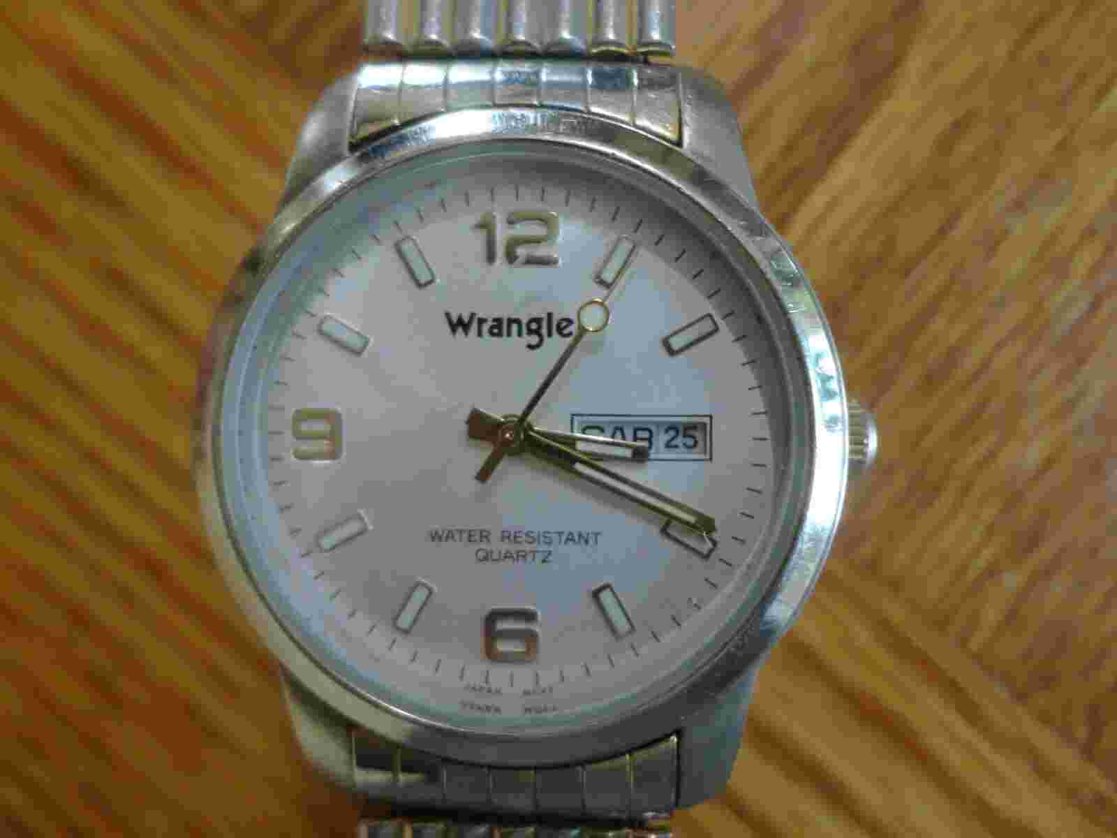 Wrangler HERO W3606KB V377 Water Resistant Quartz Wristwatch Japan Movt Day/Date