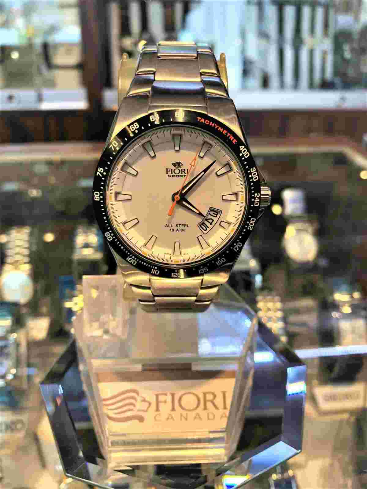 Fiori Watch, Stainless Steel, Sport Tachymetre, Watch Quartz – Time Piece Gift,