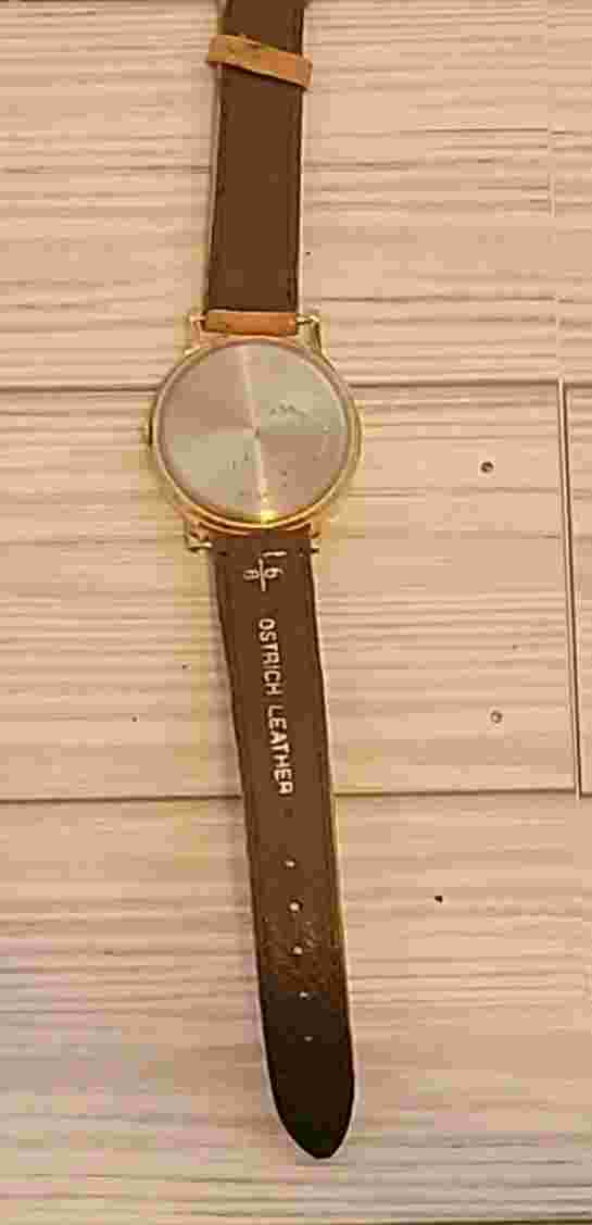 Kodak Olympics Watch Official Sponsor Quartz Ladies Ostrich Leather Strap