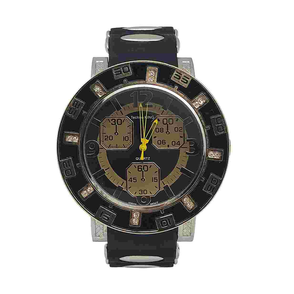 TECHNO KING MEN STRONG HEAVY BIG two-sided bezel designer WATCHES