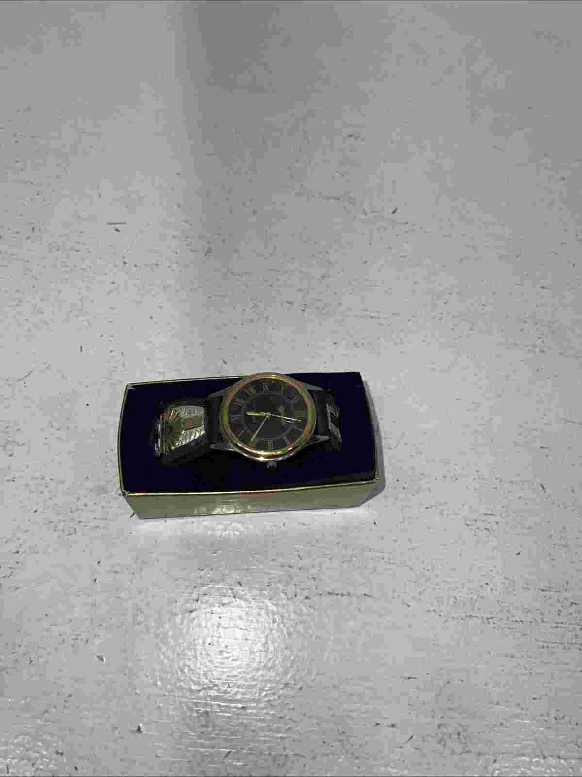 New Mens Montana Silversmiths Black Copper Silver Watch. Watch22 D-16