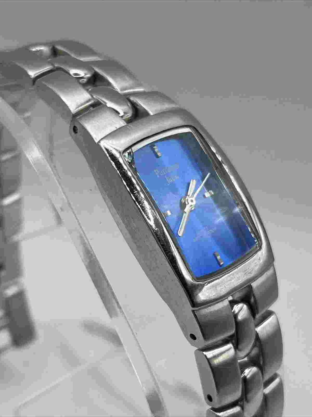 Panama Jack Women's Quartz Watch Silver Band Wild Mist- New Battery