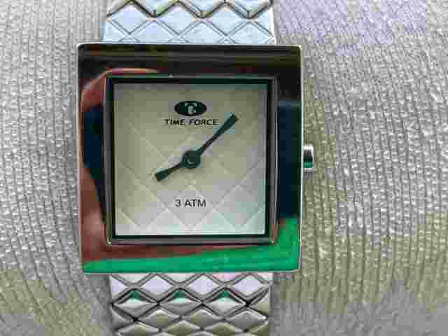 Time Force Ladies Wristwatch Silver Tone Quartz Analog Watch