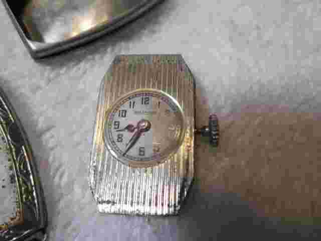 Vintage Hallmark Ladies Mechanical Wristwatch Blancpain 14k White GF Art Deco