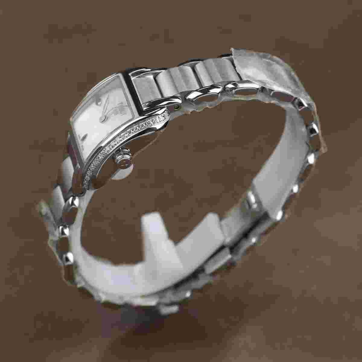 Tissot T-Wave Mother of Pearl Dial Diamond Ladies Watch - T02.1.385.82