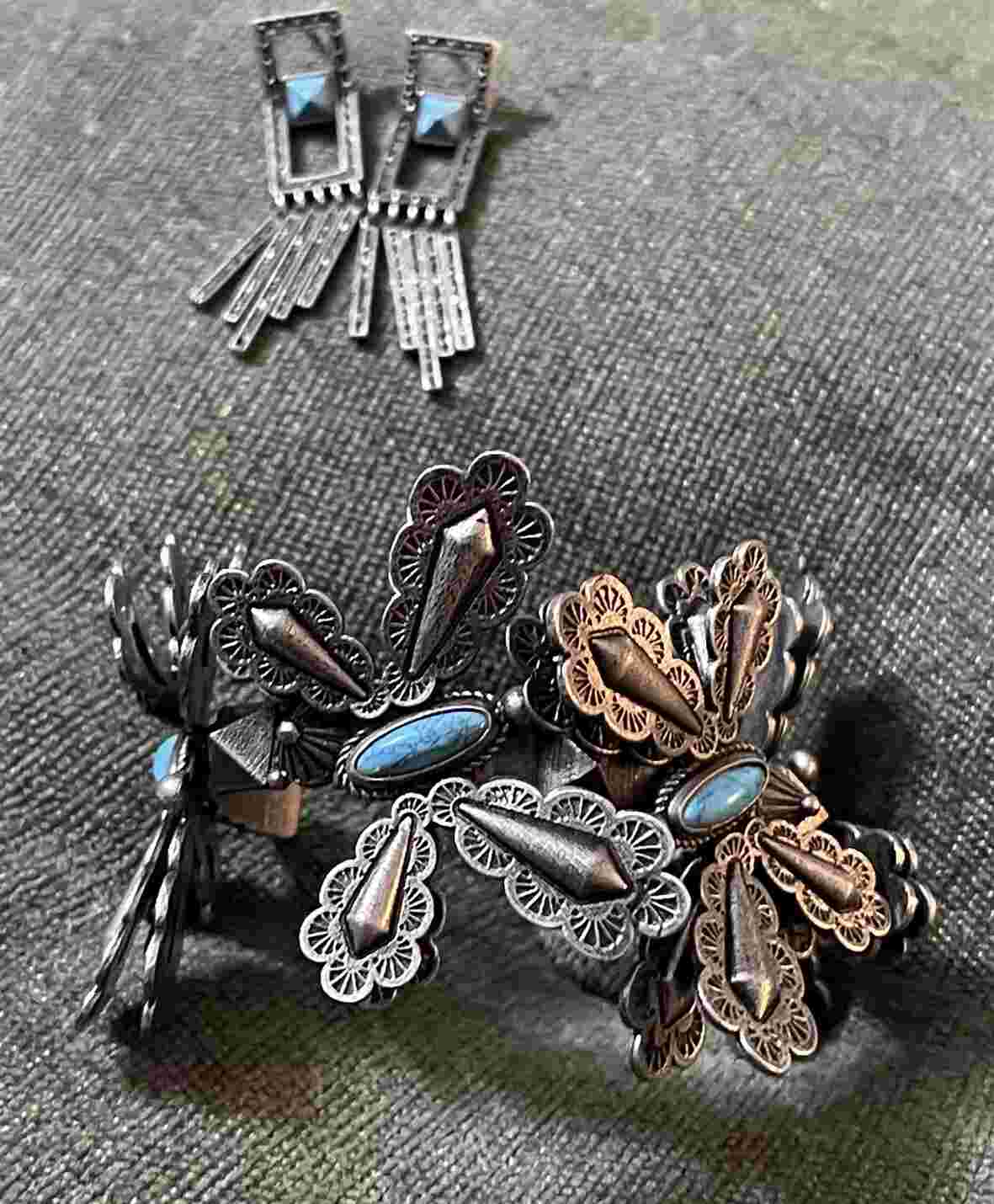 Valentino Turquoise Runway Cuff Earrings By Valentino