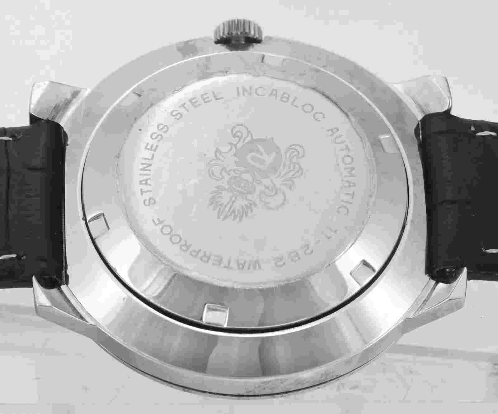 Vintage ROYCE 25 Jewels Swiss Automatic Date Stainless Steel Mens Wristwatch