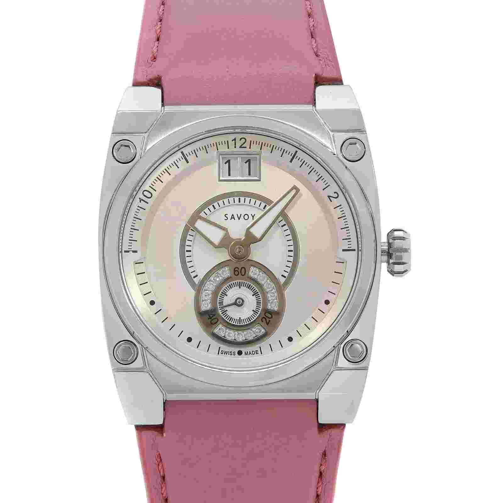 Savoy Iconic Petite Steel Silver Dial Ladies Quartz Watch C1101A.04A.L1