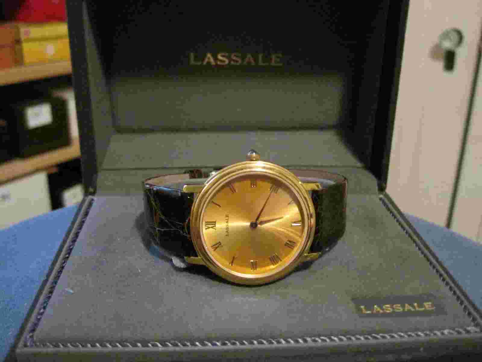 BX108 mans  gold plate LASSALE quartz  watch