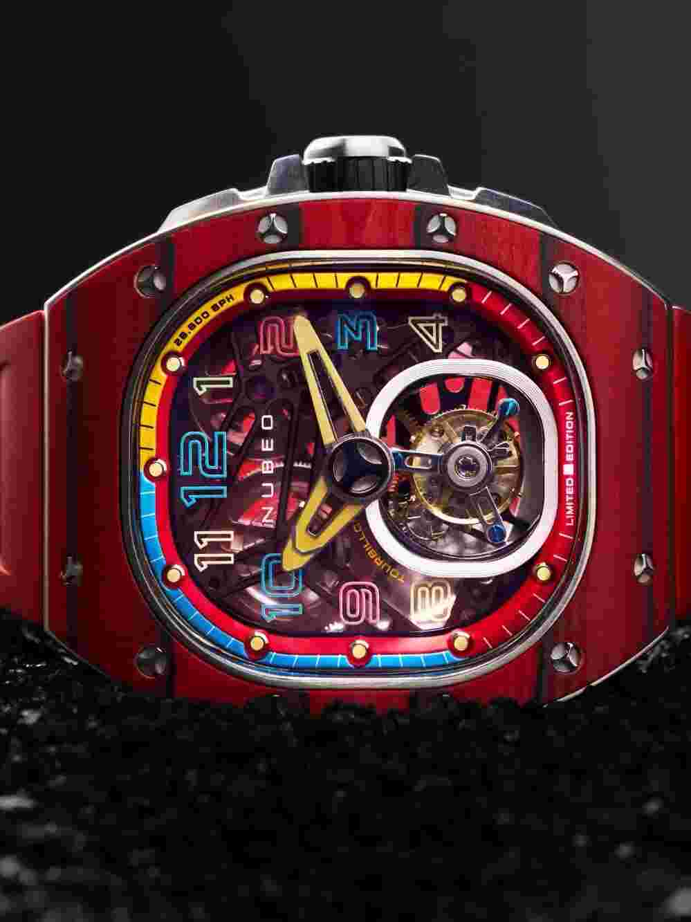 Nubeo NB-6108-03 Mens Watch Viper Tourbillon Limited 43mm 5ATM
