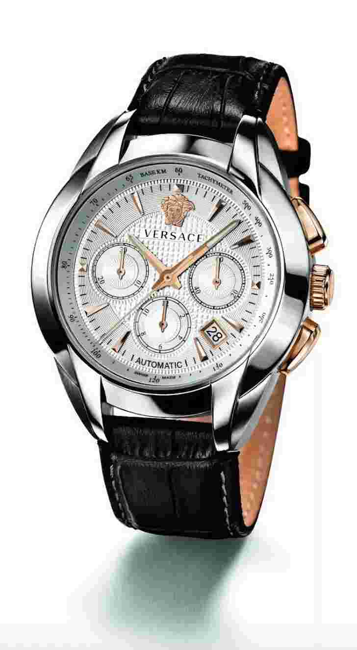 VERSACE CHARACTER M9A99D002S497 LIMITED EDITION 027/200  LEATHER AUTOMATIC WATCH