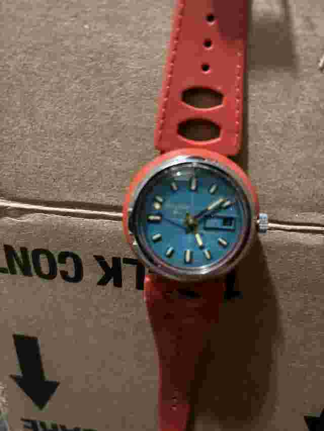 Mint Working New Old Stock Rare Lucerne 1970s 5 ATM Calendar Windup Watch
