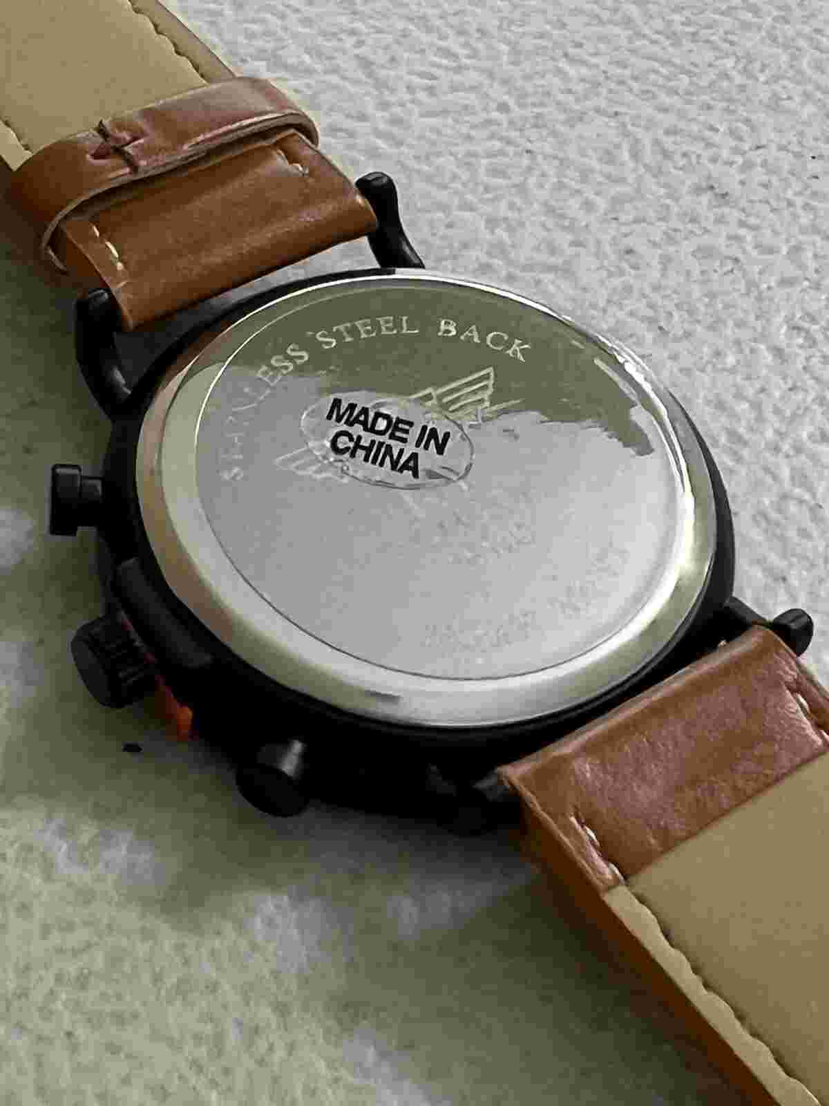 NY London Men’s Watch With Leather Band, New