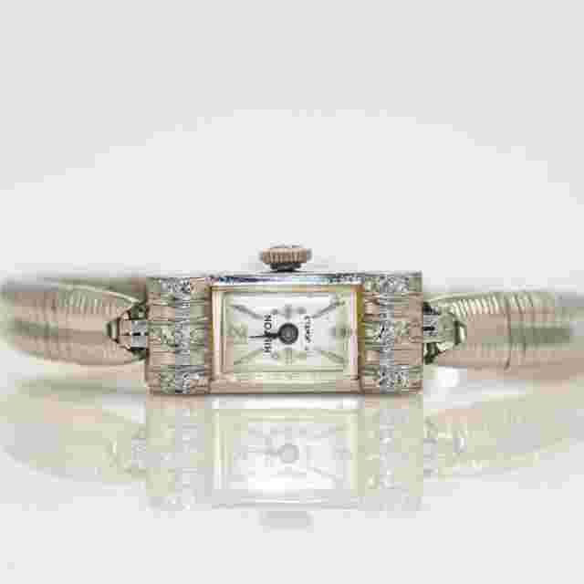 Antique Platinum & Diamond Hilton Watch