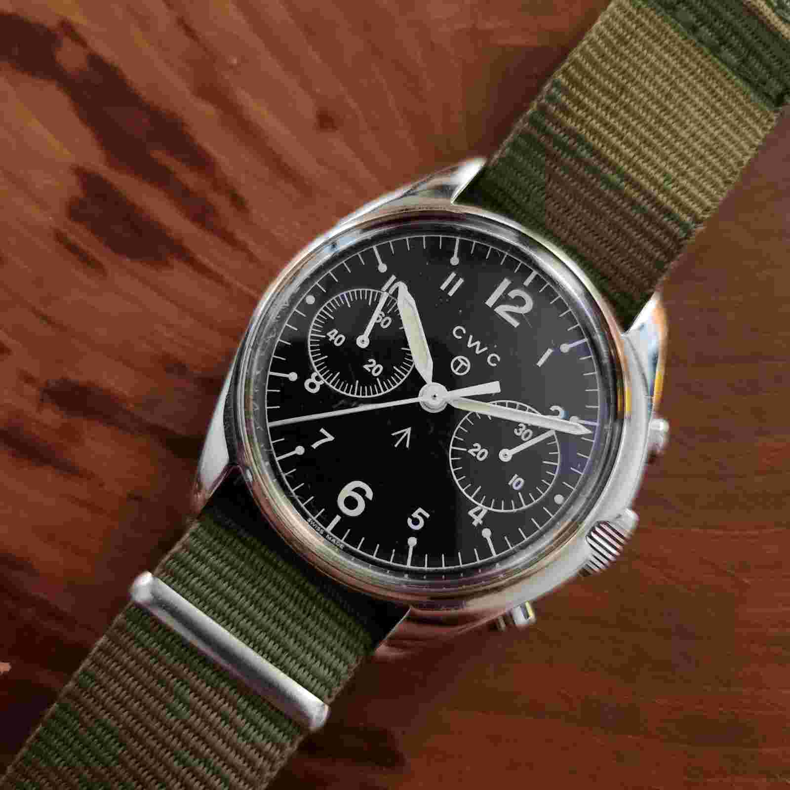 Royal AIR FORCE Military Issued CwC Chrono Watch In Stainless Steel