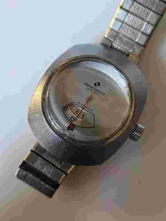 Vintage Sindaco Digital Watch 17 Jewel