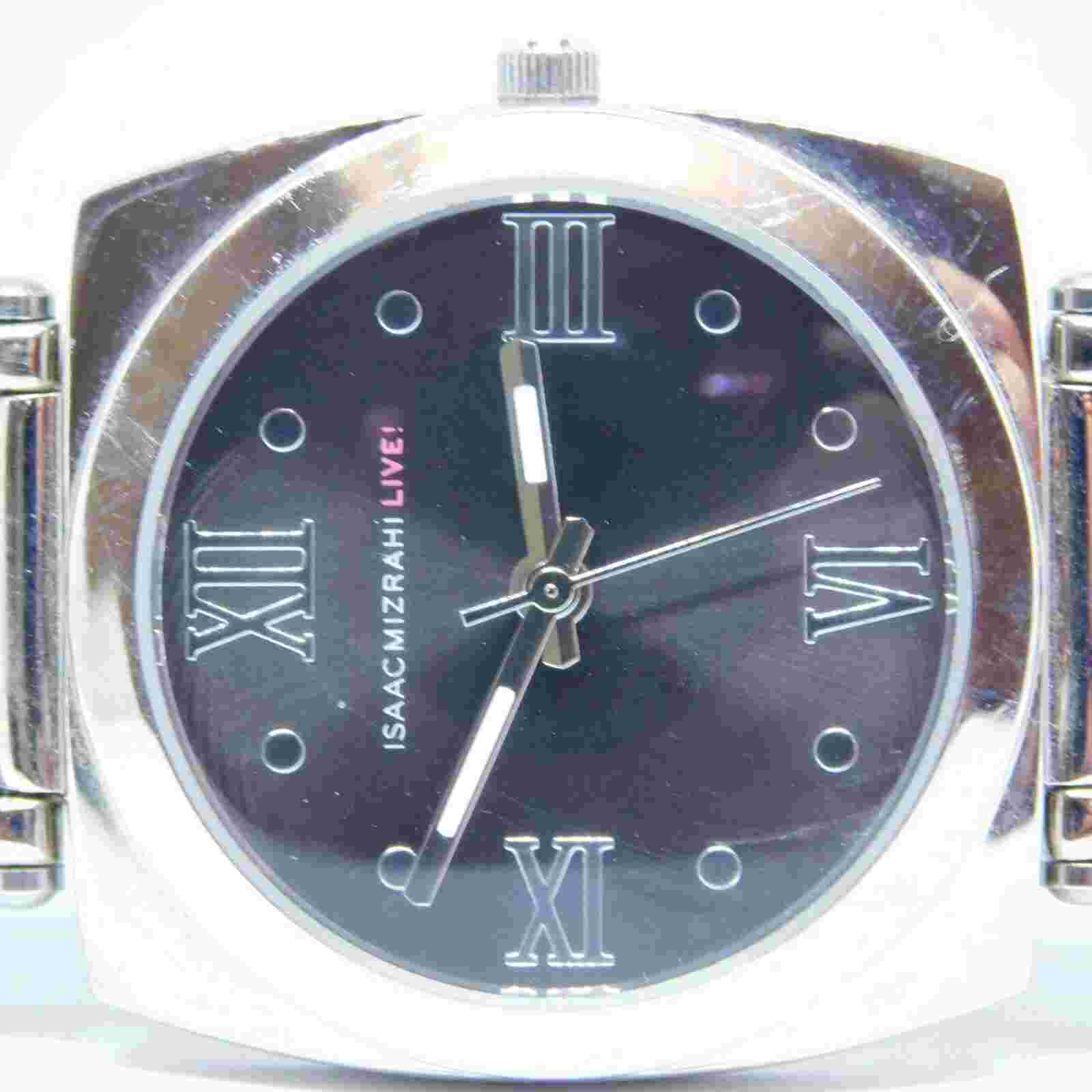 ISAAC MIZRAHI LIVE! Silver Tone Case Quartz Analog Women's Watch New Battery