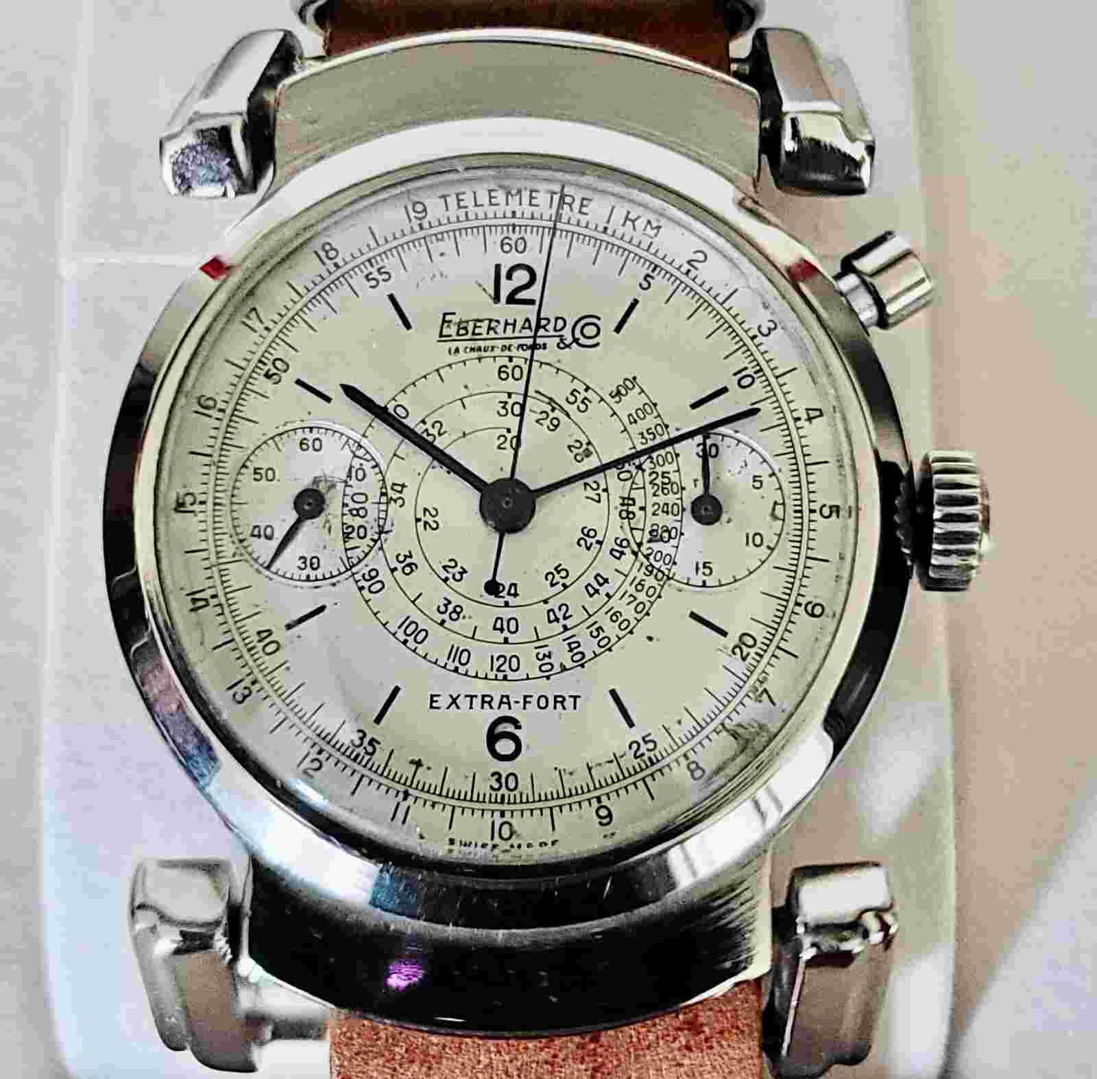Eberhard -1940s German Pilot Chronograph Watch