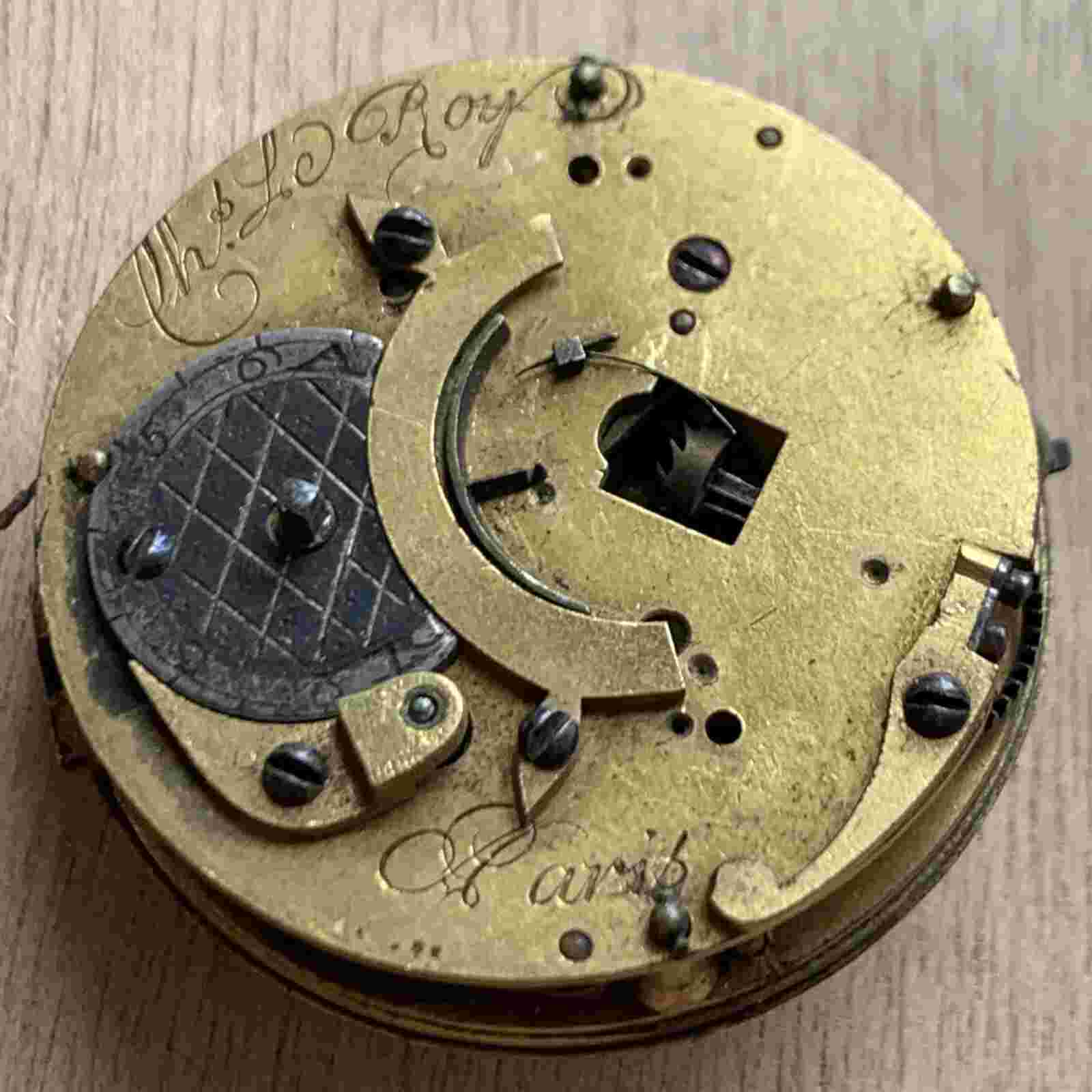 XIXc Charles Le Roy Pocket Watch movement, Spares Repair