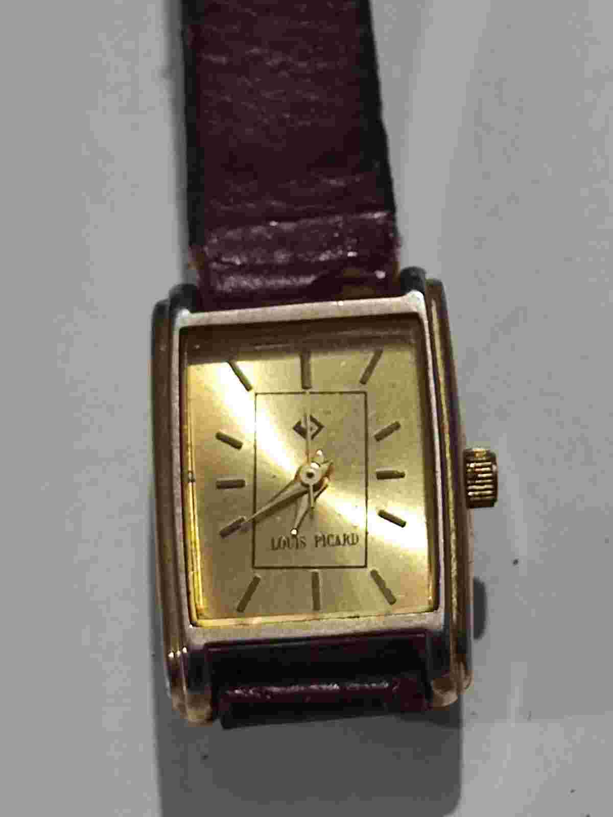 Louis Picard Ladies Tank Quartz watch Working