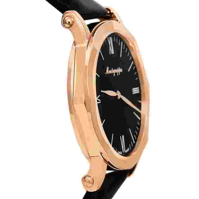 New MONTEGRAPPA NeroUno Slim Rose Gold PVD St. Steel 40mm Sapphire Crystal Swiss