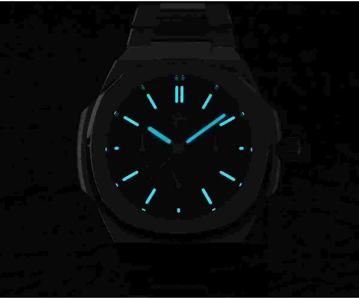 SAN MARTIN Men Luxury Watch 43mm Automatic Wristwatch 10Bar BGW-9 Luminous 9120