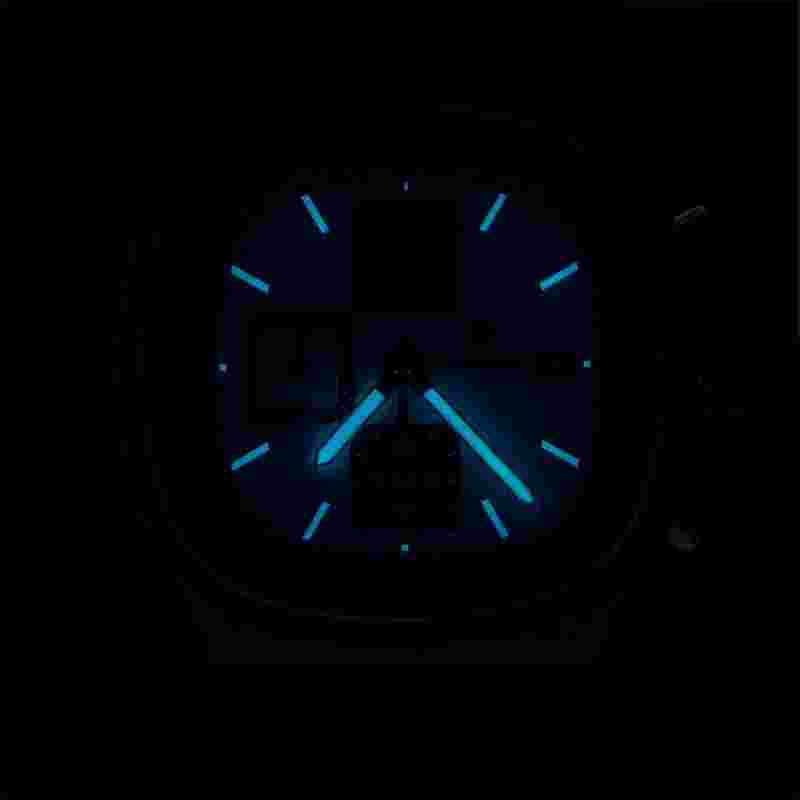 Proxima Men Chronograph Watch Square Quartz Wristwatch 10Bar BGW-9 Luminous 3540