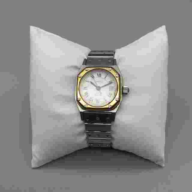 Vintage Birks Watch Women 24mm Silver Tone Date Swiss Made New Battery 5.25"