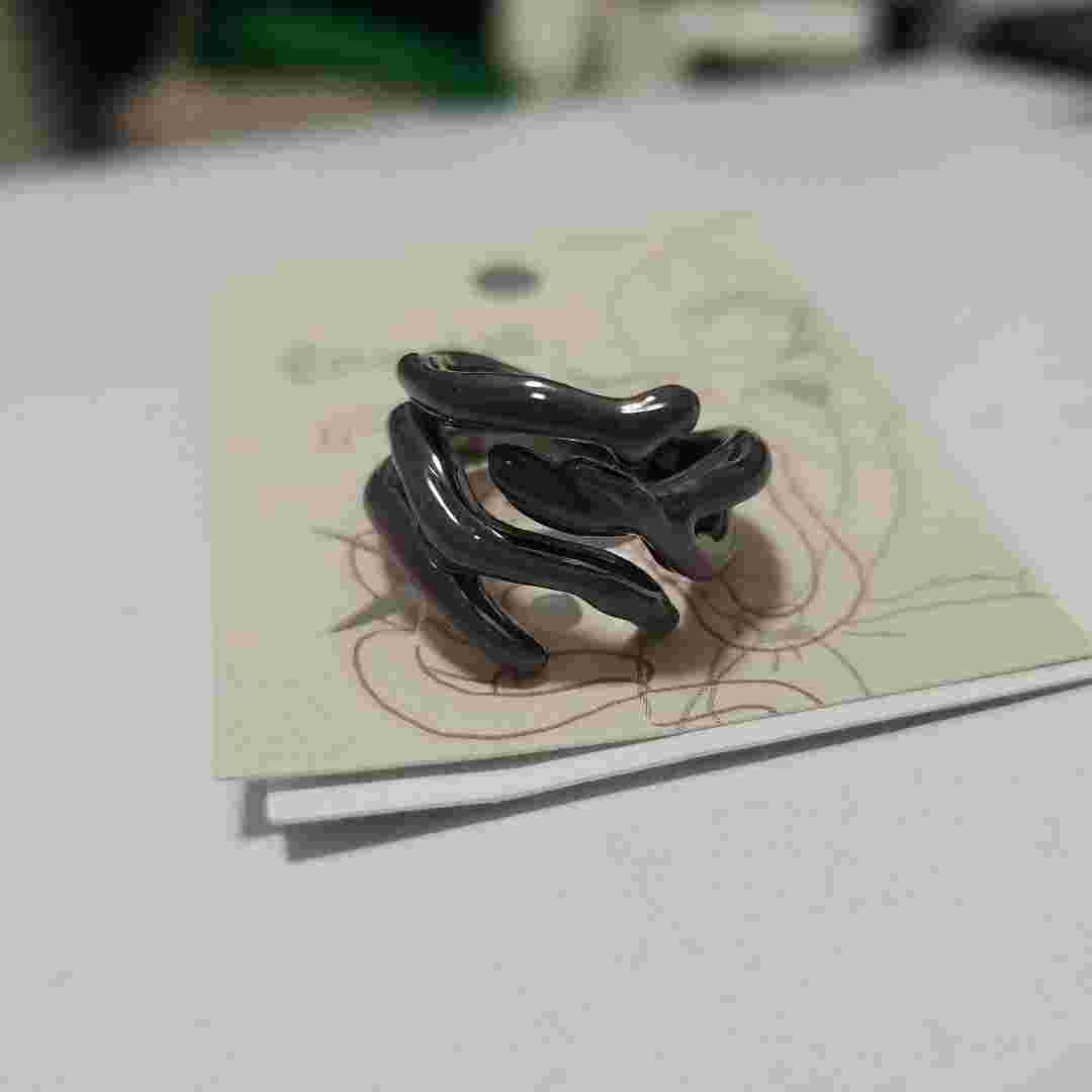 RARE! Princess Mononoke Tatari Gami Ring Unused F/S