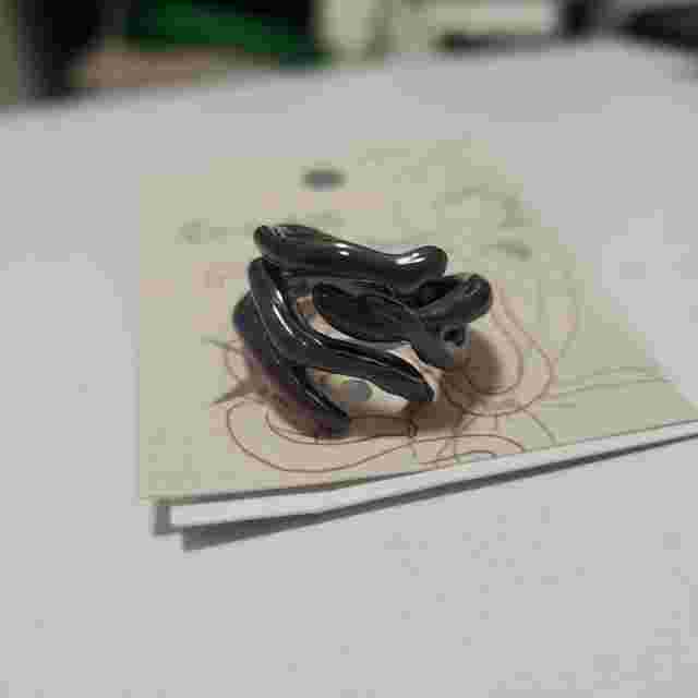 RARE! Princess Mononoke Tatari Gami Ring Unused F/S