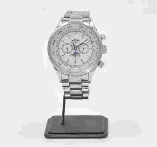 Balmer 45mm Moon-Phase Phantom SS Automatic Watch Jubilee Swis WR5ATM Calender