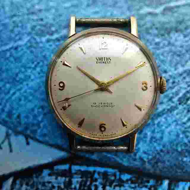 Vintage 9k Solid Gold Smiths Everest Hand-Winding Men's Watch 9ct