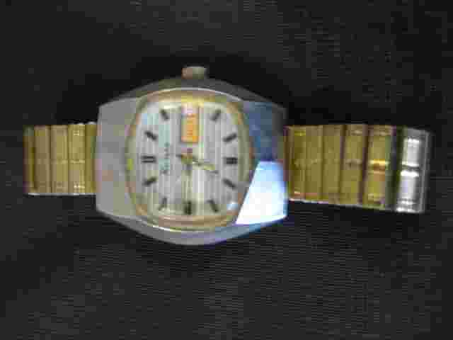 Vtg Swiss Movt Men Riviera Electra Anti Magnetic 21 Jewel  Date Wrist Watch Work