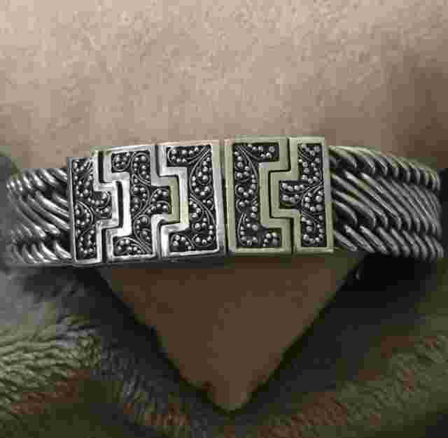 Lois Hill Watch Sterling Silver Bracelet White Face SWISS Watch LH-0002