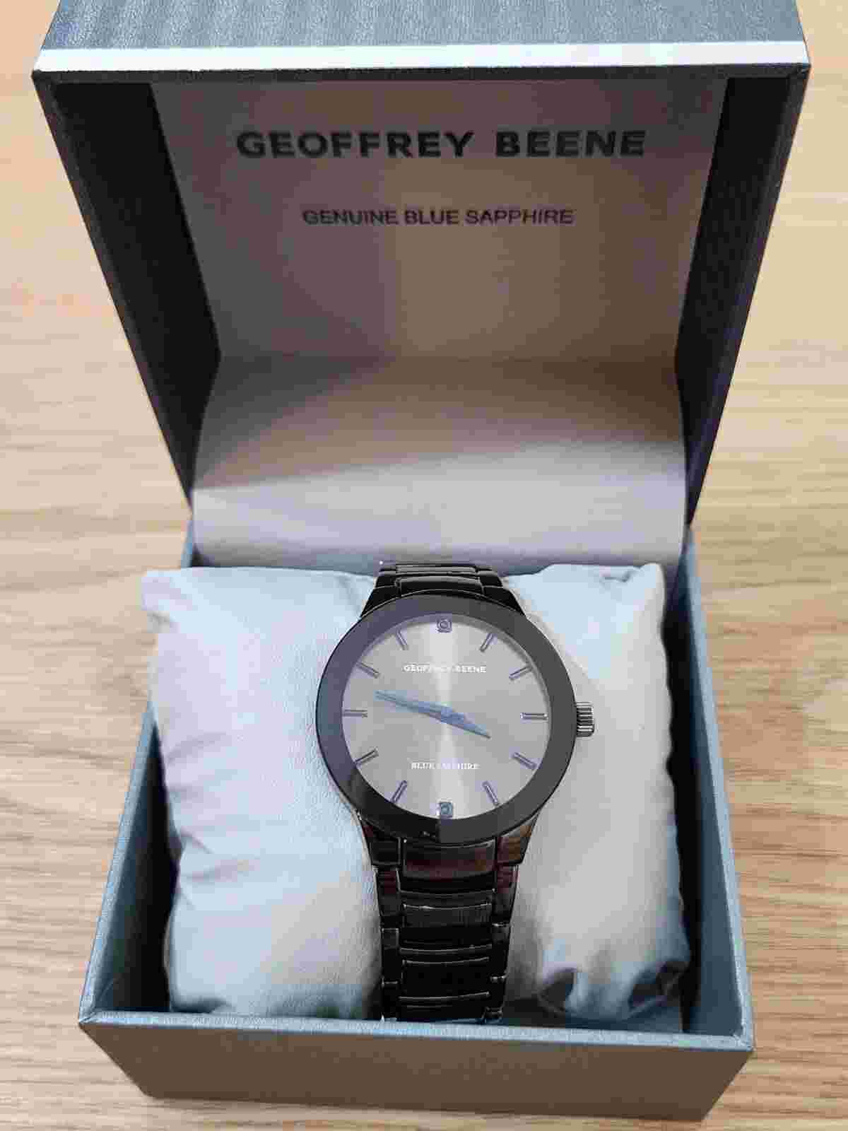 Geoffrey Been Men's Watch Blue Sapphire New Never Used