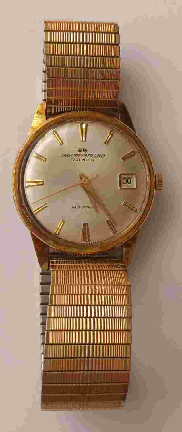 Vintage Jaquet-Girard 17 Jewels Automatic Wind Up Men's Watch 5690