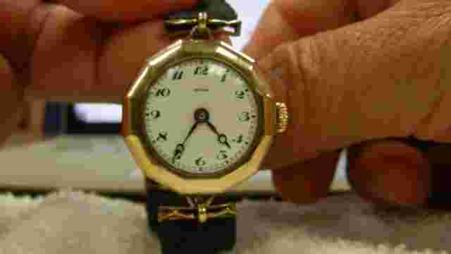 RARE WOMANS VINTAGE ART DECO GOLD PLATED BIRKS PICCADILLY WATCH 15 JEWELS 3 ADJS